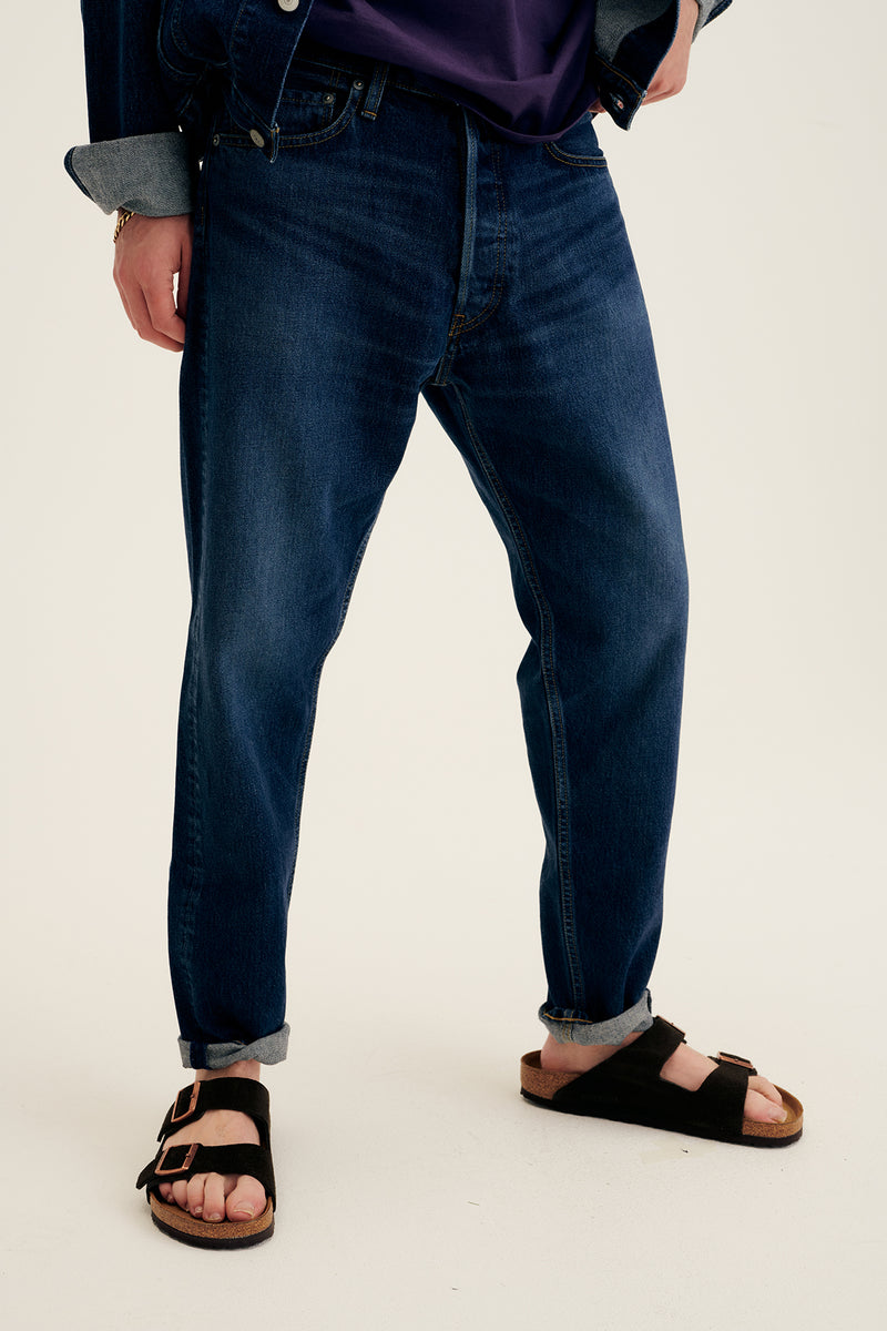 Tapered Denim Pants